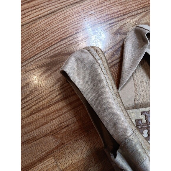 Women’s Tory Burch Canvas Espadrille Tan Brown Size 11! - Picture 5 of 7